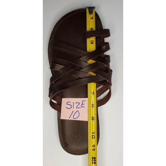 BRAND NEW LEATHER JOLLY KNOCKER ROMAN SANDALS WITH TOE STRAP UNISEX ADULT'S - Picture 6 of 10